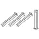 thumbnail image 1 of Uxcell 4-Pack Pasadores de Clevis de un Solo Agujero, M10 x 65mm Pasadores de Clevis de Cabeza Plana de Acero Inoxidable Reutilizables, 1 of 6