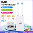 thumbnail image 2 of Enrutador WiFi 4G impermeable para exteriores KuWFi, enrutadores CAT4 LTE de 150Mbps, enrutador de tarjeta SIM 3G/4G, módem para cámara IP/cobertura WiFi exterior Tan Jianjun unisex, 2 of 2