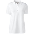 thumbnail image 2 of Lands' End Essentials Women's  Short Sleeve Active Polo Shirt - Lightweight Breathable Easy Care Feminine Fit, 2 of 2