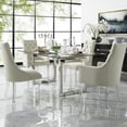 thumbnail image 2 of Inspired Home Gideon Linen Acrylic Leg Dining Chair Set of 2, Cream White, 2 of 9