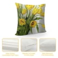 thumbnail image 4 of Orinice  Yellow Tulips Flowers Pillowcases Nature Floral Print Pillow Case Decorative Throw Pillow Cover for Home Sofa Office 20x20in, 4 of 5