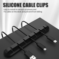 thumbnail image 4 of LccKaa Cable Holder Clips Cable Management Cord Organizer Clips Silicone for USB Charging Cable Mouse Cable Wire PC Office Home Cable organizer, 4 of 6