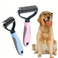 thumbnail image 4 of Pet Fur Knot Cutter Dog Grooming Shedding Tools Pet Cat Hair Removal Comb Brush Double Sided Pet Products Comb For Dog, 4 of 16