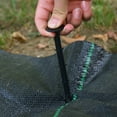 thumbnail image 4 of 50-Pack Black Plastic Garden Stakes for Artificial Grass, Sod, Fences, and Landscaping Fabric – 3 Sizes, 4 of 7
