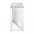 thumbnail image 5 of Limback Glass Top Rectangle Console Table, Chrome, 5 of 5