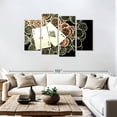 thumbnail image 3 of Elephant Stock Poker Ace High Wall Art - Horizontal Multi Panel Canvas - Living Room Wall Decor - Hobbies And Lifestyle Multi Panel - Black And Beige Decor - 75" x 48", 3 of 8