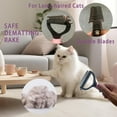thumbnail image 3 of UYGDUY-Cat Grooming Brush Kit 6 Tools - Deshedding & Dematting for Long/Short Hair, Self-Cleaning Slicker Brush with 6-in-1 Flea Comb for Cats & Kittens (Pink), 3 of 4