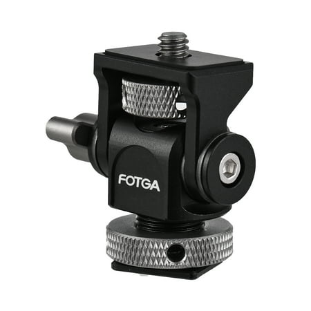 Image of FOTGA Camera Monitor Mount Bracket Cold Shoe Holder Aluminum Alloy Tilt Adjustable For 5 Inch & 7 Inch Monitors LED Light Flash