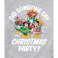 thumbnail image 3 of Disney - Did Someone Say Christmas Party - Men's Crew Fleece Sweatshirt Sweatshirt, 3 of 5
