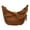 Brown, variant on HUISZJ Faux Suede Crossbody Bag, Retro Dumpling Bag, Large Capacity Crossbody Bag for Women Work Travel Commute (Black)