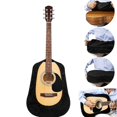 thumbnail image 3 of Funda protectora para guitarra TANGJMXG flamenca y recortada para guitarra acústica y eléctrica terciopelo negro, 3 of 5