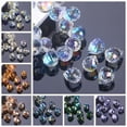 thumbnail image 2 of U8MO 20pcs 8mm Shiny Colorful Teardrop Faceted Crystal Glass Pendants Beads Lot DIY-2# Rose Green, 2 of 5