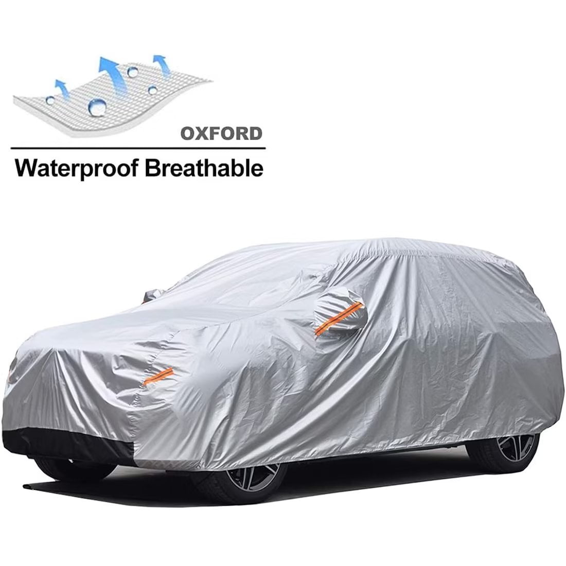 KouKou Car Cover for SUV Jeep Waterproof All Weather, Size H6 Fit for