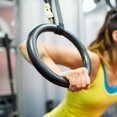 thumbnail image 2 of Anillos de gimnasia para gimnasio, correas ajustables para entrenamiento de fuerza muscular, aro, 2 of 5