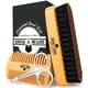 thumbnail image 1 of Juego de cepillo para barba para hombres y peine para barba con tijeras para bigote, kit de aseo, cepillo de cerdas de jabalí natural, peine de madera de doble acción y bolsa de viaje, ideal para rega, 1 of 6