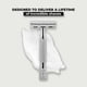 thumbnail image 3 of Rockwell Razors 2C Adjustable Double Edge Safety Razor in White Chrome + 5 Swedish Stainless Steel Razor Blades, 3 of 7