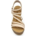 thumbnail image 2 of Blowfish Malibu Womens Heidi Wedge Sandal 7 Scotch Dyecut, 2 of 6
