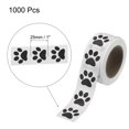 thumbnail image 2 of Uxcell Paw Prints Stickers 1 Inch 2 Roll Adhesive Black Dog Paw Prints Label Greeting Cards, Gift Bags, 500 Count/Roll, 2 of 6