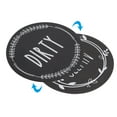 thumbnail image 5 of Unique Bargains Dirty Clean Dishwasher Magnet Round Refrigerator Sign Magnet Black, 5 of 5