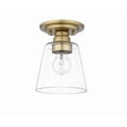 thumbnail image 2 of Z Lite 428F1-OBR Annora Contemporary, Utilitarian Old Brass Flush Mount, 2 of 2