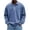 2# Blue, variant on Vintage Washed Henley Shirts for Men Raglan Long Sleeve Button Up Distressed Jean Shirt