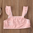 thumbnail image 3 of Bagilaanoe Toddler Baby Girls Swimsuits 2 Piece Bikinis Set Flying Graphic Print Tops + Ruffle Panties 6M 12M 2T 3T 4T 5T Kids Swimwear Bathing Suit Beachwear, 3 of 7