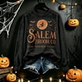 thumbnail image 5 of Halloween Sweatshirt Women's Salem Broom Company Printed Sweatshirt 2026 Loose Fit Witch Tee Halloween Sweatshirt, 5 of 5