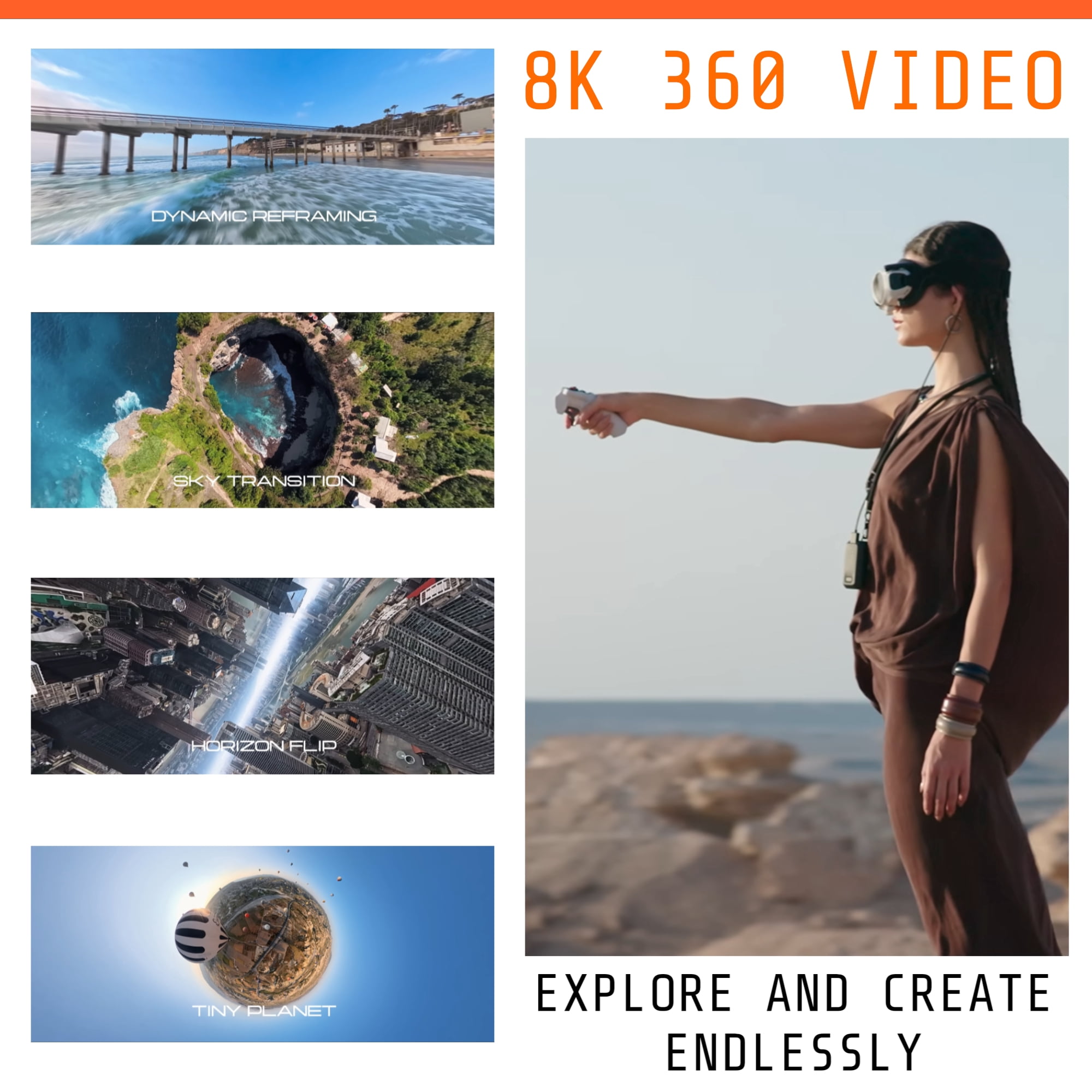 Antigravity A1 8K 360 Drone Explorer Bundle with 1-Year Plan Drone Protection (2 Items)
