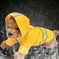 thumbnail image 3 of Dog Reflective Waterproof Raincoat Teddy Puppy Hooded Jacket Coat Pet Clothes, 3 of 8