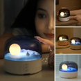 thumbnail image 4 of Luz LED de ambiente musical de luna nueva, ajustable en tres colores, luz decorativa con sonido estéreo, regalo para amigos y familiares, 4 of 5