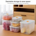 thumbnail image 4 of 310/600/715/1050/1160/2050ml Fresh-keeping Box Visible Good Sealing Microwave Safe Japanese Style Vegetables Fruits Food Container Kitchen Gadget, 4 of 8