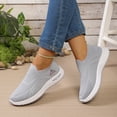 thumbnail image 2 of Women's Slip on Sneakers Breathable Platform Soft Sole Tennis Shoes Lightweight Athletic Gym Non Slip Work Shoes, 2 of 7