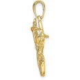 thumbnail image 2 of Solid 10K Yellow Gold Polished Deer Head Charm - 29mm, 2 of 6