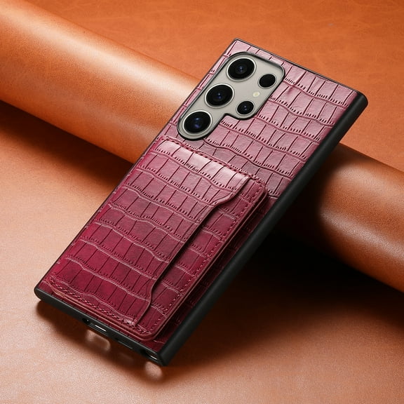 Multifunctional Crocodile Pattern PU Leather Phone Case  For Samsung S25 Edge S24 Ultra S23 FE S25 Plus s23ultra A56 A36 A16 A55 A35 A25 A15 A05S A05 A52 A53 A22 A70 A33 A32 Card Holder Shell Cover