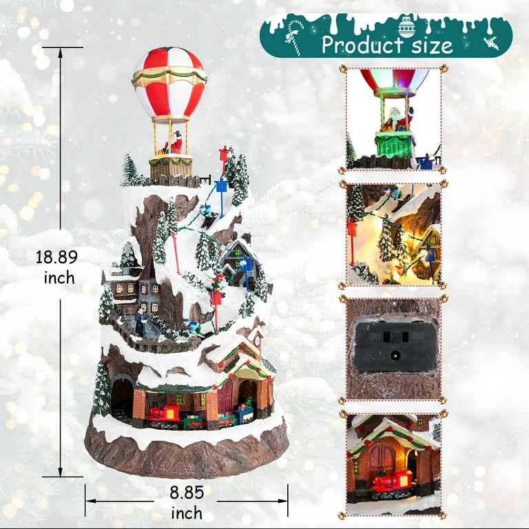 Walmart christmas village store train