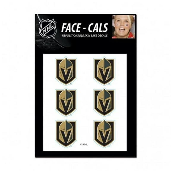 Wincraft 1493462114 NHL Vegas Golden Knights Tattoo Face Cals