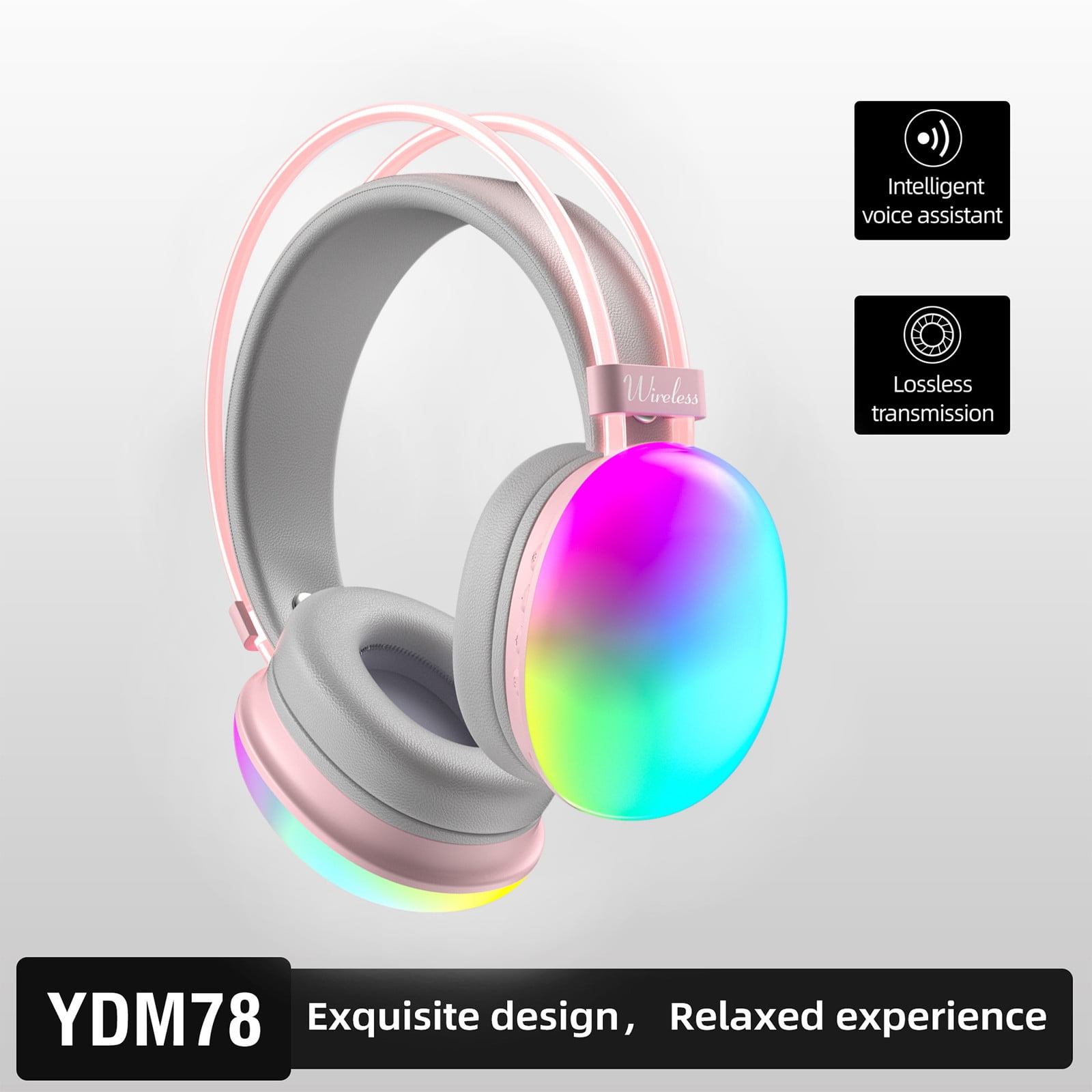 Isvgxsz 2.4GHz Wireless Gaming Headset with Noise Cancelling