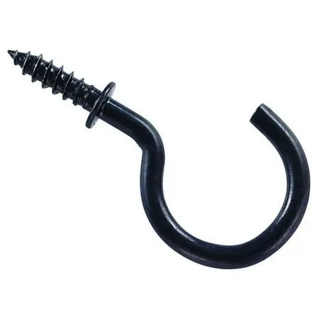 

National Hardware N119-729 Cup Hooks 1 Inch Black Coated 30 Pack Each