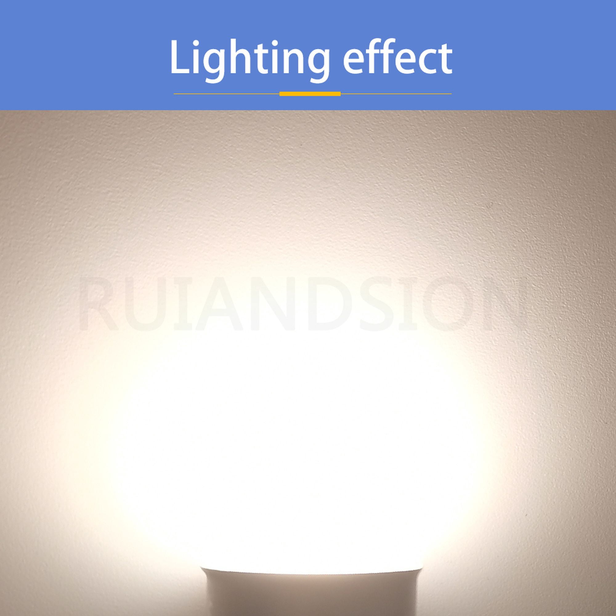Ruiandsion E12 Small LED Bulb, Warm White 100LM 1W, Non-Dimmable 110V AC for Dinner Room Ambiance, 10-Pack