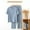 Blue, variant on Zunfeo 2 Piece Women Pajama Set Comfort Seersucker Short Sleeve Tops and Pants Loose Fit Loungewear Sleepwear Sets- Light Blue M