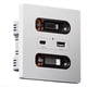 thumbnail image 1 of Enchufe Inteligente Universal con Cable de Carga, Carga Rápida de 20 W, Puerto USB C, Panel de Pared para PC, Carga de Teléfono Móvil Tipo C., 1 of 5