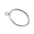 thumbnail image 4 of Anillos para cortinas de metal tono plateado Uxcell de 1.77" de diámetro interior, paquete de 24, 4 of 5
