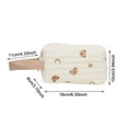 thumbnail image 2 of Cute Cotton Zipper Portable Toiletry Case Bear Make Up Bag Makeup Pouch Embroidery Cosmetic Bag, 2 of 8