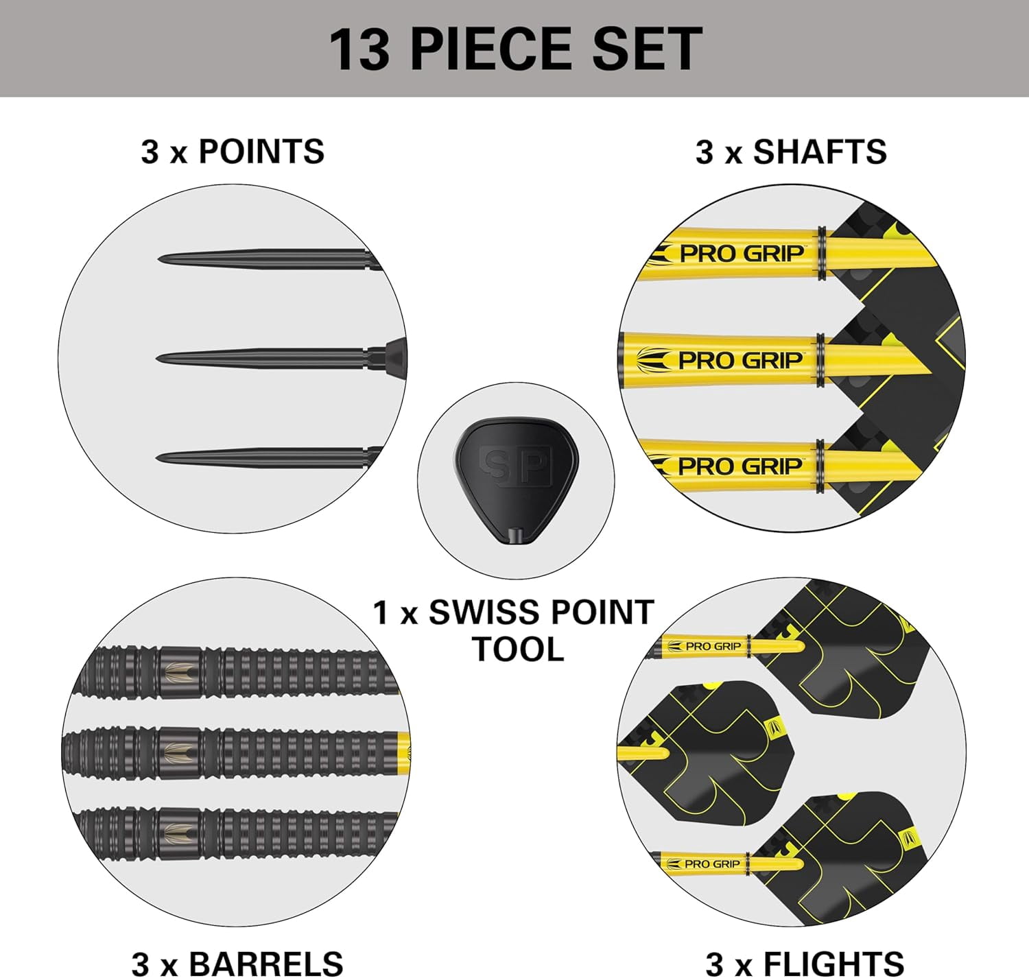 Target Darts Bolide Void 03 22G 90% Tungsten Swiss Point Steel Tip Darts Set