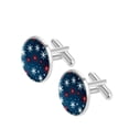 thumbnail image 2 of Snowflakes Elegant Mens Cufflink Set for Formal Attire, Crafted with Stainless Steel, for Business Meetings or Special Occasions, 2 of 6