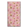 thumbnail image 2 of XYZCANDO Bee and Flower Pattern Cars Seats Covers, Comfortable Towel Cover Sweatproof Heavy Duty for Truck SUVs, 2 of 11