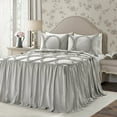 thumbnail image 2 of Lush Decor Riviera Ruffle Detail, Bedspread, Queen, White, 3-Pc Set, 2 of 11