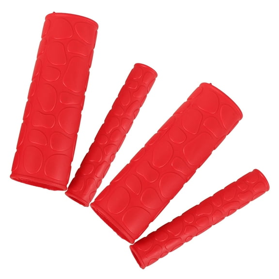 BESTONZON  Motorcycle Grips Dirt Bike Handlebar Riser Pit Handlebars Red