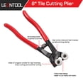 thumbnail image 2 of LEONTOOL 8-Inch Tile Cutting Plier Heavy Duty Wheeled Glass Mosaic Nippers Pliers Tool Tungsten Steel Ceramic Tile Nipper for Glass & Ceramic, 2 of 7