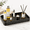 Black-9.9" x 5.7" x 1.1", variant on Black 9.9" x 5.7" x 1.1" Ceramic Decorative Vanity and Kitchen Counter Tray